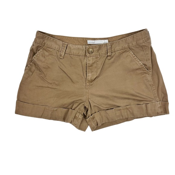 Old Navy Pants - Old Navy Y2K Khaki Shorts Cuffed Low-Rise Chino 100% Cotton Sz 12 Summer 2008